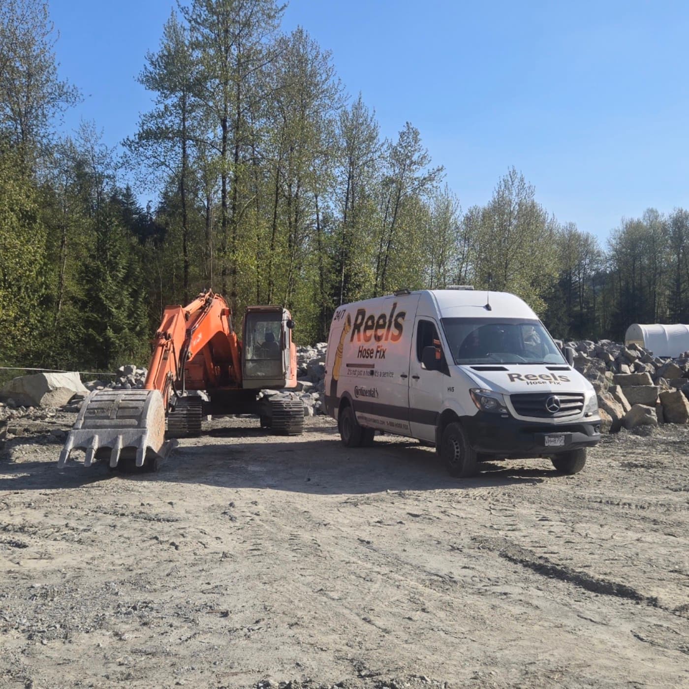 Reels Hose Fix mobile hydraulic service truck
